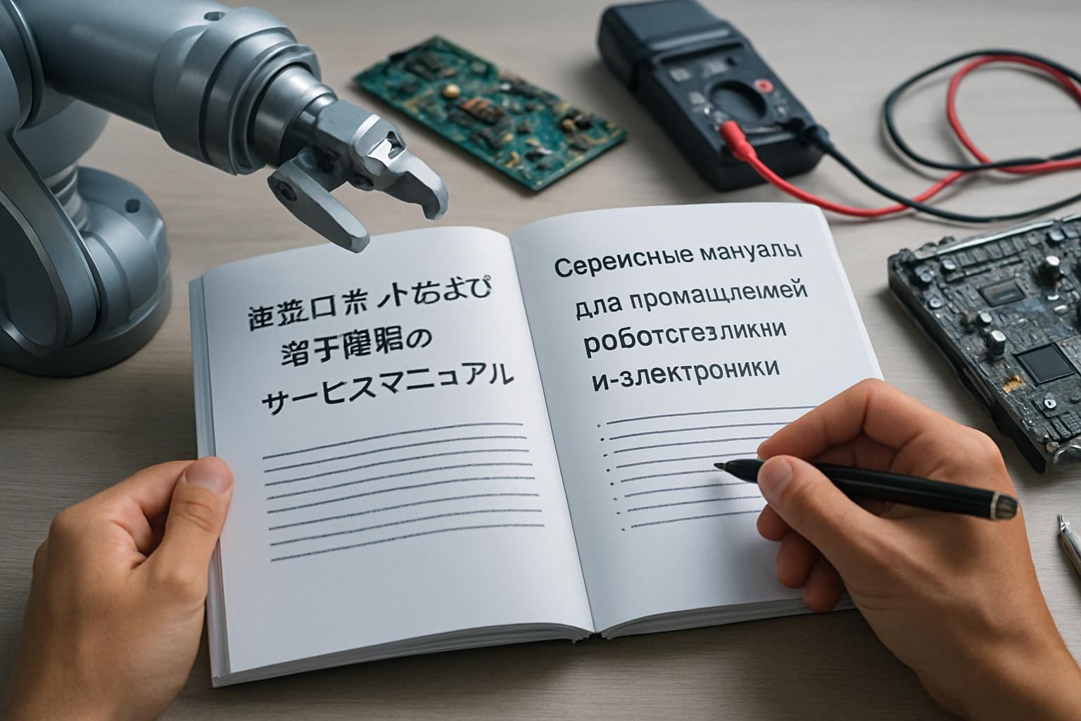 Письменный перевод с японского на русский: сервисные мануалы для промышленной робототехники и электроники. Частые ошибки и как их избежать