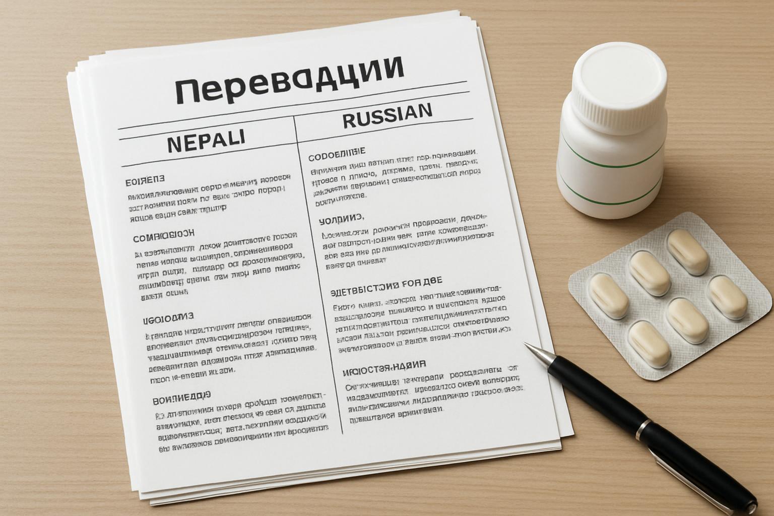 Фармацевтический письменный перевод с непальского на русский: документы по аюрведическим препаратам, составы, маркировка и инструкции по применению. Организация и оформление перевода для регуляторов Фармацевтический письменный перевод с непальского на русский: документы по аюрведическим препаратам, составы, маркировка и инструкции по применению. Организация и оформление перевода для регуляторов