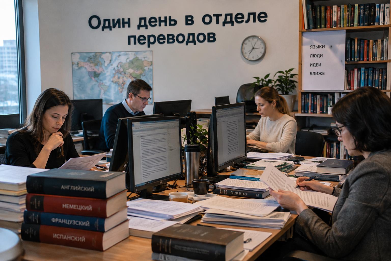 Там, где слова обретают силу: один день в отделе переводов