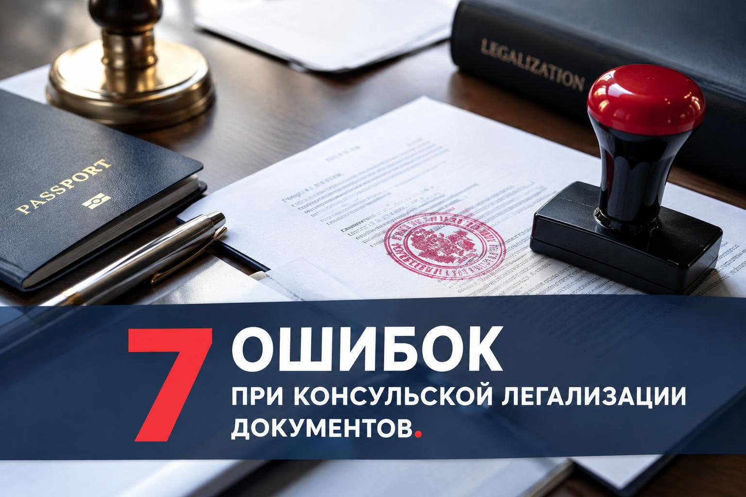 Топ-7 промахов при консульской легализации: как не выбросить деньги на ветер